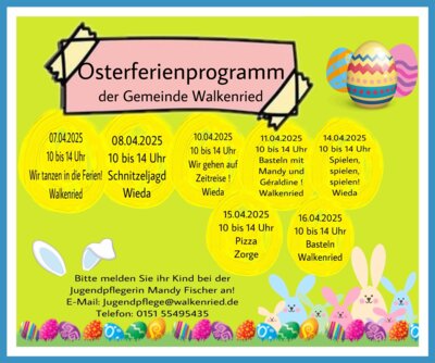 Plakat Osterferien
