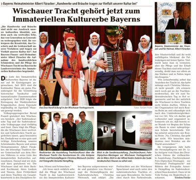 Artikel,  Sudetendeutsche Zeitung, 28.03.2025