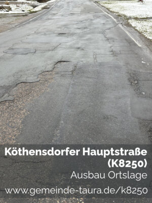 Meldung: Köthensdorfer Hauptstraße (K 8250) - Ausbau Ortslage Köthensdorf