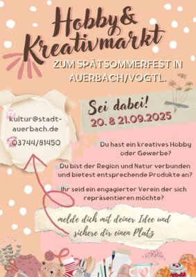 Kreative „Mitmacher“ für Auerbachs Spätsommerfest gesucht (Bild vergr&ouml;&szlig;ern)