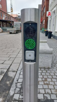 Foto zur Meldung: Inbetriebnahme der automatischen Polleranlage steht kurz bevor
