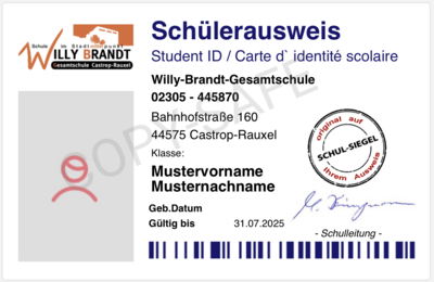 Vorschau - Schülerausweis in digital