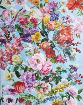 Museum Falkensee zeigt „Poésie des Fleurs“ - Gemalte Gartenschönheiten von Anna Filimonova
