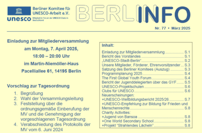 BERLIN INFO Nr. 77 ist erschienen