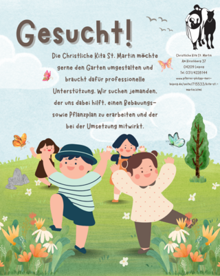 Unsere Kita St. Martin sucht Unterstützung!