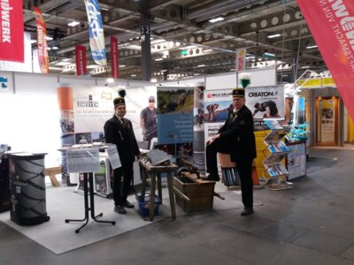 Schieferhandwerk auf dem Erfurter Messestand (Bild vergrößern)