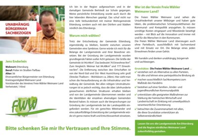 Meldung: Nur noch wenige Tage bis zum Wahlsonntag - Nutzen Sie die Gelegenheit für ein persönliches Gespräch