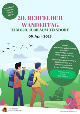 Foto zur Meldung: Aufruf zum 20.Rehfelder Wandertag