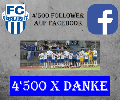 � 4500 Followers auf Facebook - Wir sind BlauWeiß!