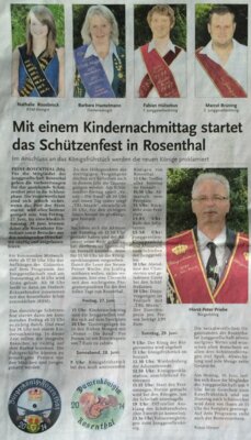 Vorbericht zum Schützenfest (Bild vergrößern)
