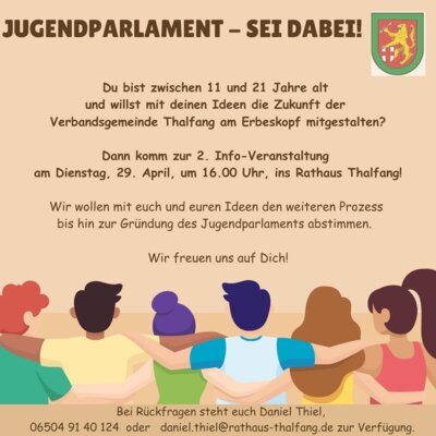 Flyer Jugendparlament (Bild vergrößern)