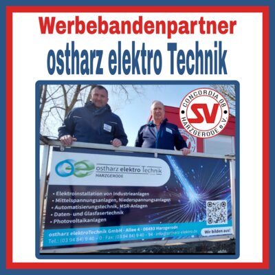 Foto zur Meldung: Werbebandenpartner ostharz elektro Technik