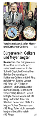 Vereinsmeisterschaft KK (Bild vergrößern)