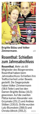 Jahresabschlußschießen 2013 (Bild vergrößern)