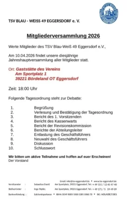 MITGLIEDERVERSAMMLUNG