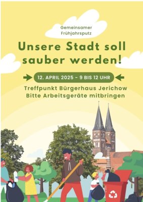 Meldung: � Unsere Stadt soll sauber werden - gemeinsamer Frühjahrsputz  � ��