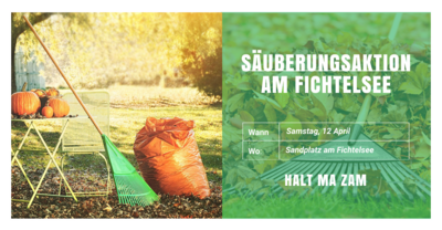 Säuberungsaktion am Fichtelsee