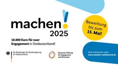 Foto zur Meldung: Machen 2025!: Projekte für bürgerschaftliches Engagement beantragen