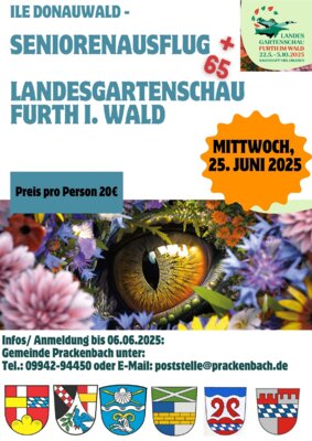 Foto zur Meldung: Einladung zur ILE-Seniorenfahrt zur Landesgartenschau in Furth im Wald