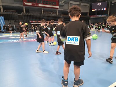 Ein Trainingstag mit den Handballprofis (Bild vergrößern)
