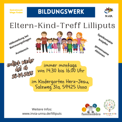 Eltern-Kind-Treff Lilliputs - endlich wieder da