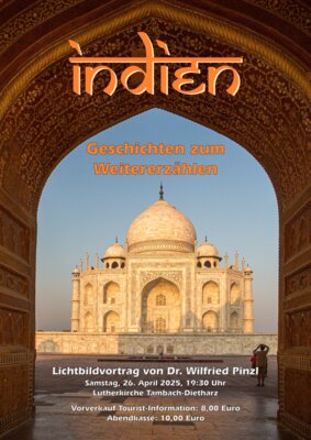 Lichtbildvortrag -  Indien, Geschichten zum Weitererzählen (Bild vergrößern)