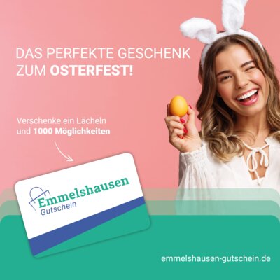 Gutschein von Emmelshausen an Ostern verschenken (Foto: zmyle GmbH)