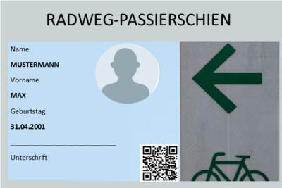 Radweg – Jetzt Passierscheine kostenlos sichern (Bild vergrößern)