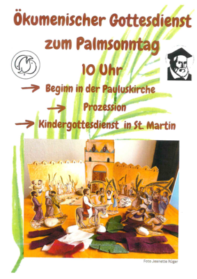Ökumenischer Gottesdienst zum Palmsonntag (Bild vergrößern)