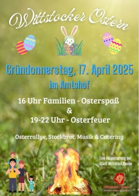 Osterspaß und Feuer im Amtshof
