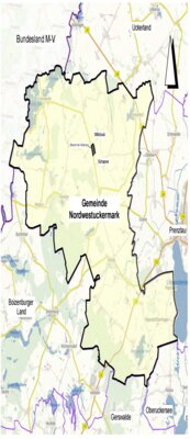 Frühzeitige Beteiligung der Öffentlichkeit gem. §3 Abs. 1 BauGB zur 1. Änderung des Flächennutzungsplanes der Gemeinde für den Teilbereich "Errichtung einer Freiflächenphotovoltaikanlage in der Gemark (Bild vergrößern)