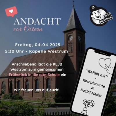 Andacht am 04.04. in Westrum (Bild vergrößern)
