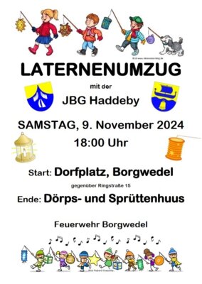 Foto zur Meldung: Laternenumzug in Borgwedel