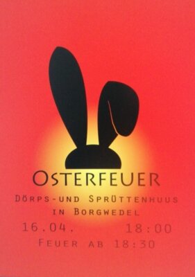 Foto zur Meldung: Osterfeuer 16.04.2022
