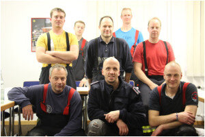Foto zur Meldung: Ausbildung im Brandübungscontainer