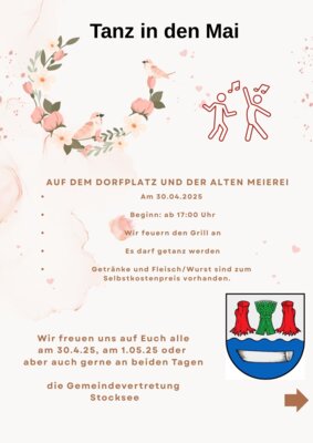 Meldung: Tanz in den Mai!