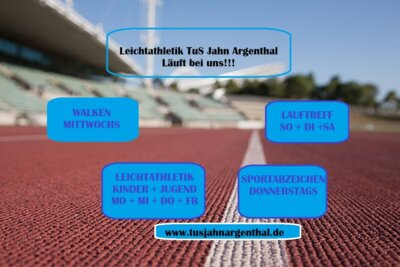 Aktuelle Angebote der Leichtathletik-Abteilung