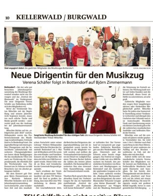 Meldung: Dirigentenwechsel beim Musikzug Bottendorf