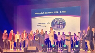 Ehrung der Handball-Damenmannschaft