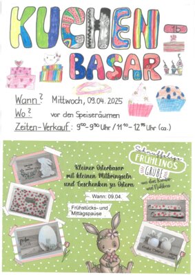 Kuchenbasar und Ostermarkt