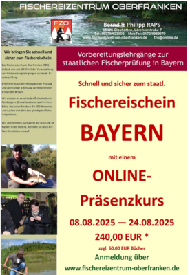 Foto zur Meldung: Vorbereitungslehrgang des FZO für die staatlichen Fischerprüfung -08.08.2025 – 24.08.2025