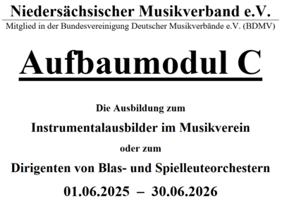 Neuer C-Aufbau Lehrgang startet im NMV!
