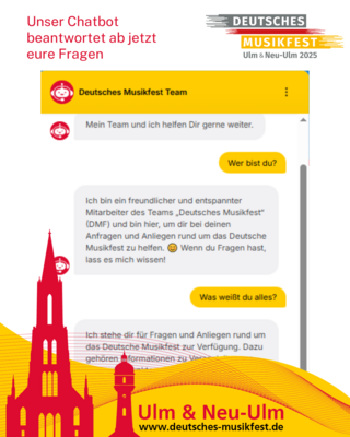 Neuer Chatbot erleichtert Besuchsplanung für das Deutsche Musikfest 2025