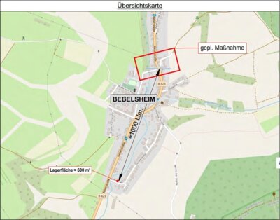 Meldung: Wichtige Baumaßnahmen in Bebelsheim – Straßensperrungen ab April