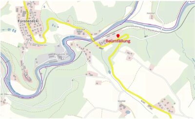 Halbseitige Sperrung des Verkehrs in Voglöd (Bild vergrößern)
