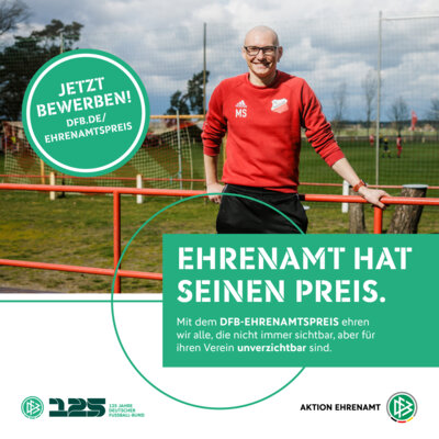 Meldung: DFB-Ehrenamtspreis 2026 – Jetzt Engagierte aus Brandenburg vorschlagen!