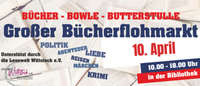 Bücherflohmarkt in der Bibliothek