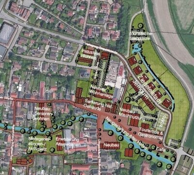 Bildunterschrift:  Die Gemeinde Jemgum plant die Entwicklung des ehemaligen Ziegeleigeländes sowie der angrenzenden Bereiche. Hierzu wurden erhebliche Fördermittel mit einer Konzeptidee eingeworben. Diese Ideen sollen nun mit den Bürgern gemeinsam zu konkreten Plänen weiterentwickelt werden. (Bild vergrößern)