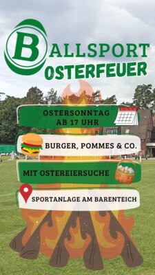 Ballsport Osterfeuer