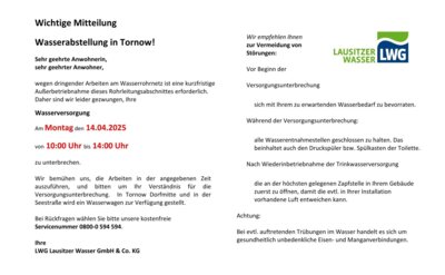 Wasserabstellung am 14.04.2025 (Bild vergrößern)